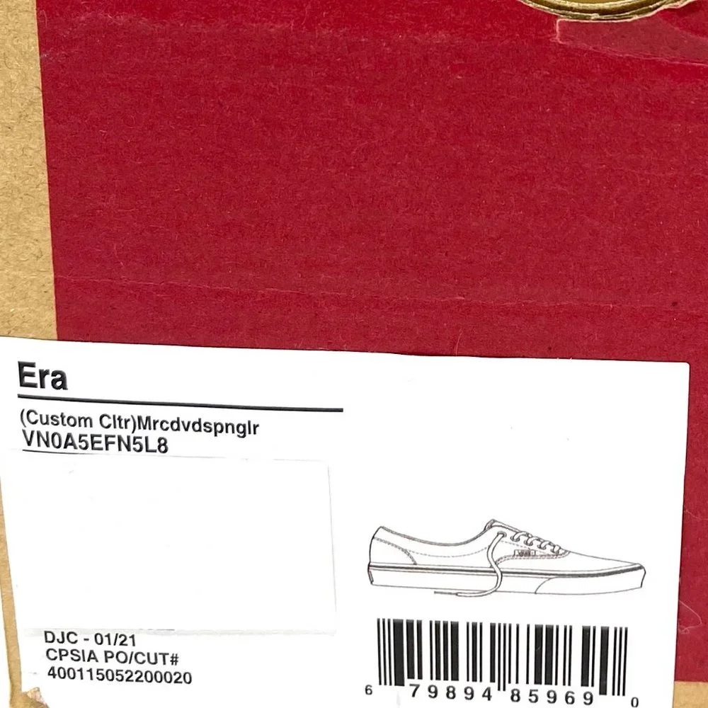 VANS Women Size VN0A5EFN5L8 ERA Custom Culture Multicolor Canvas Low Sneaker - Picture 10 of 10